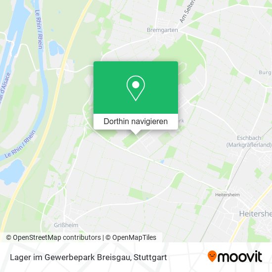 Lager im Gewerbepark Breisgau Karte