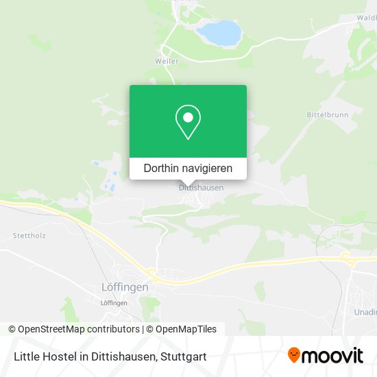 Little Hostel in Dittishausen Karte