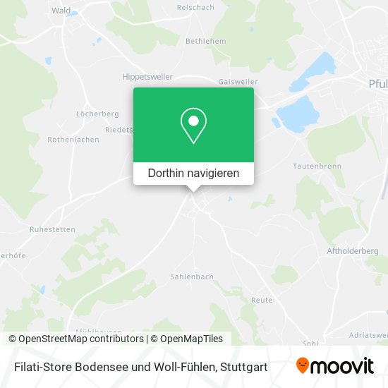 Filati-Store Bodensee und Woll-Fühlen Karte