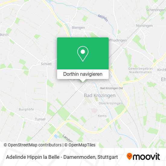 Adelinde Hippin la Belle - Damenmoden Karte