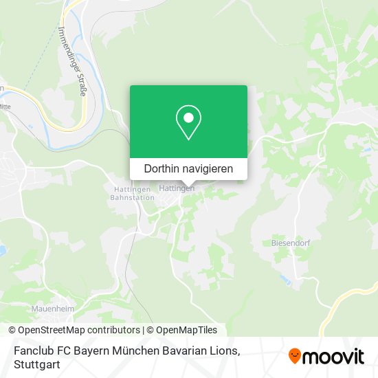 Fanclub FC Bayern München Bavarian Lions Karte