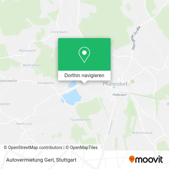 Autovermietung Gerl Karte