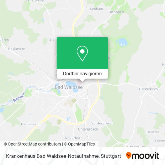 Krankenhaus Bad Waldsee-Notaufnahme Karte