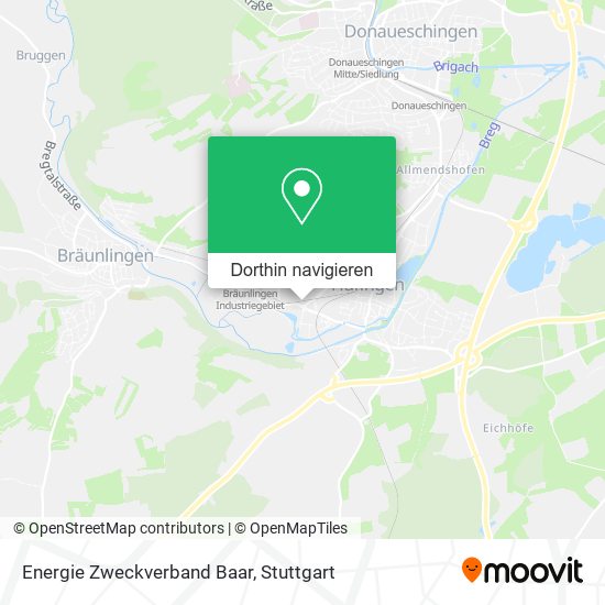 Energie Zweckverband Baar Karte