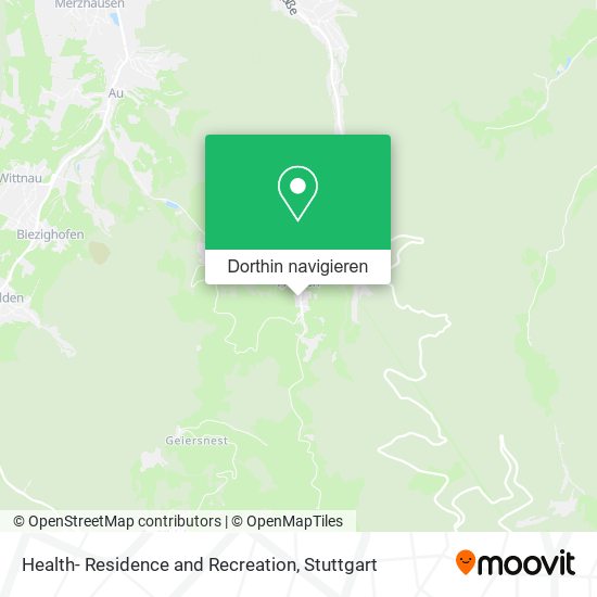 Health- Residence and Recreation Karte