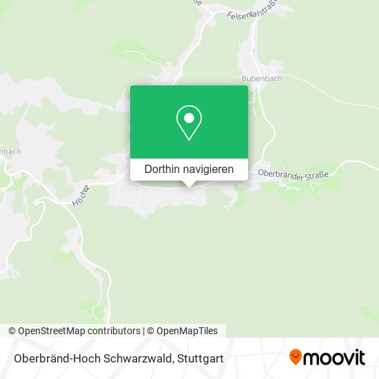 Oberbränd-Hoch Schwarzwald Karte
