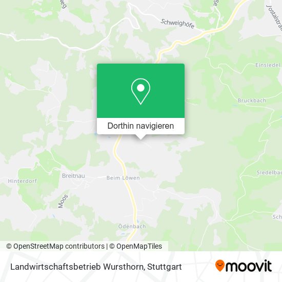 Landwirtschaftsbetrieb Wursthorn Karte