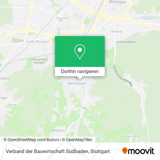 Verband der Bauwirtschaft Südbaden Karte