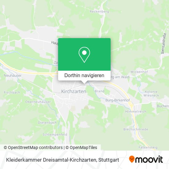 Kleiderkammer Dreisamtal-Kirchzarten Karte
