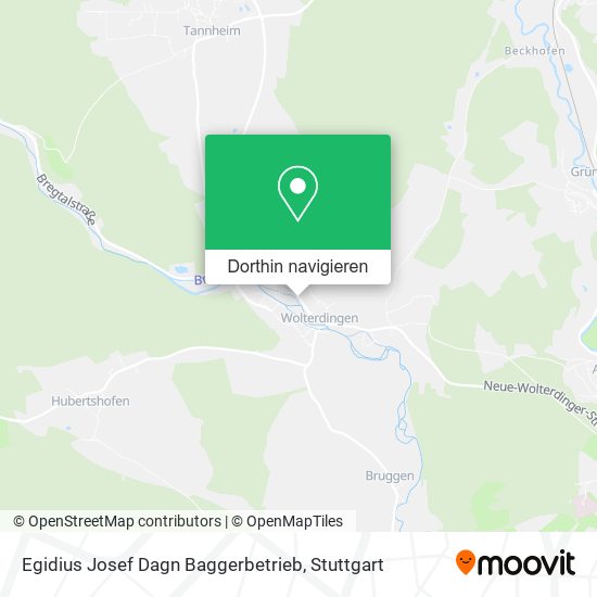 Egidius Josef Dagn Baggerbetrieb Karte