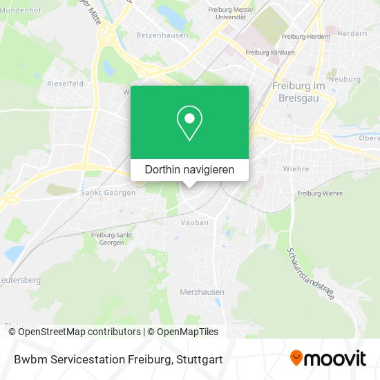 Bwbm Servicestation Freiburg Karte
