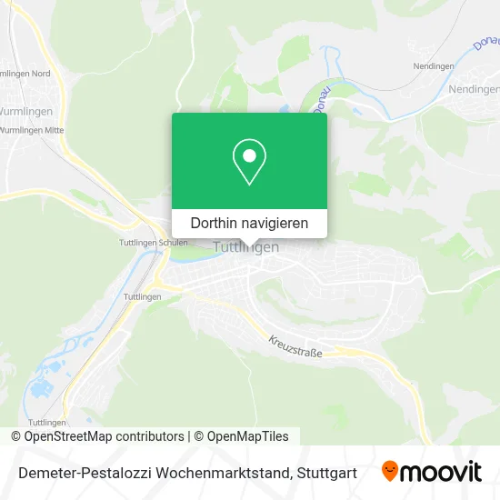 Demeter-Pestalozzi Wochenmarktstand Karte