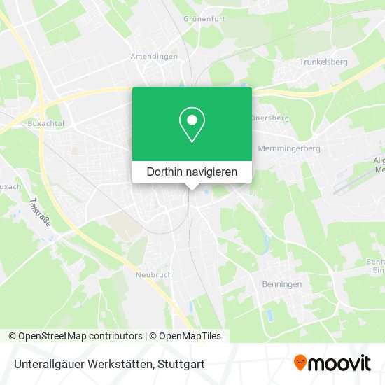 Unterallgäuer Werkstätten Karte
