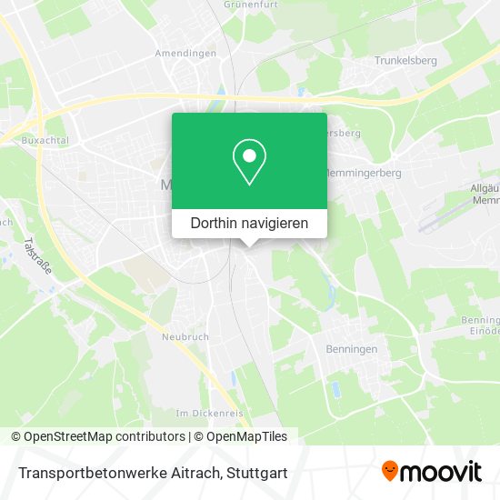 Transportbetonwerke Aitrach Karte