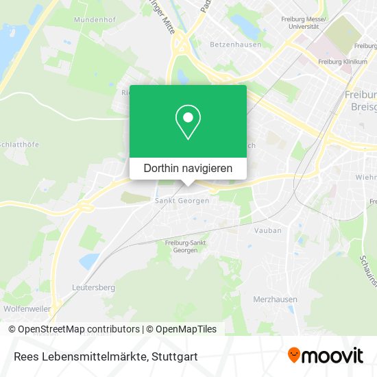 Rees Lebensmittelmärkte Karte