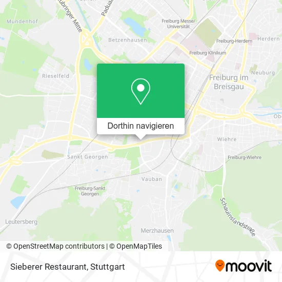 Sieberer Restaurant Karte
