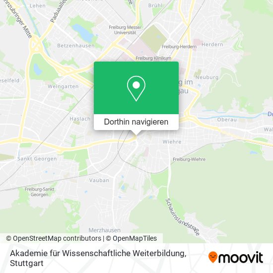 Akademie für Wissenschaftliche Weiterbildung Karte