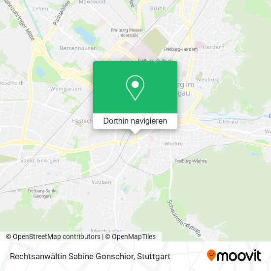 Rechtsanwältin Sabine Gonschior Karte