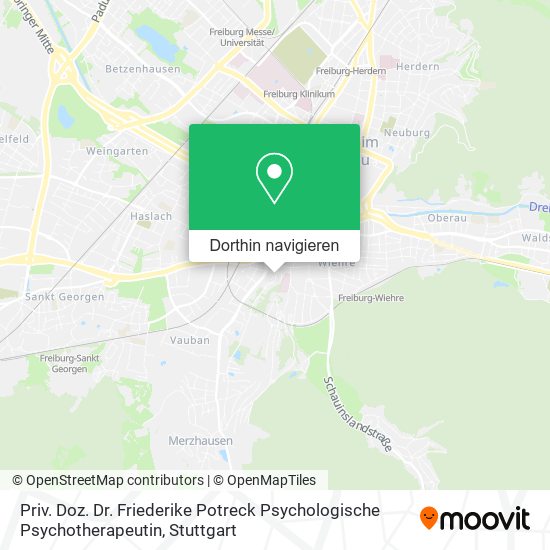 Priv. Doz. Dr. Friederike Potreck Psychologische Psychotherapeutin Karte