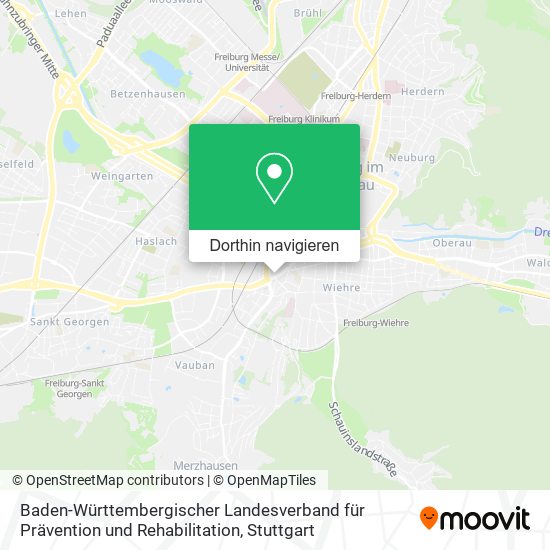 Baden-Württembergischer Landesverband für Prävention und Rehabilitation Karte