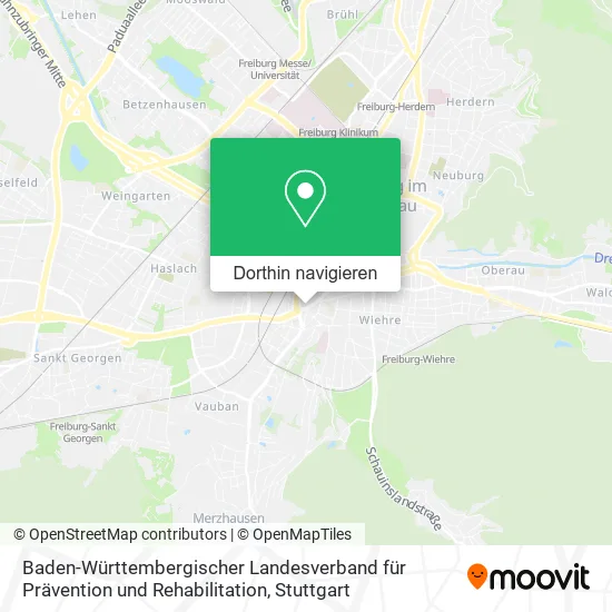 Baden-Württembergischer Landesverband für Prävention und Rehabilitation Karte