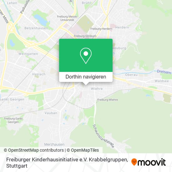 Freiburger Kinderhausinitiative e.V. Krabbelgruppen Karte