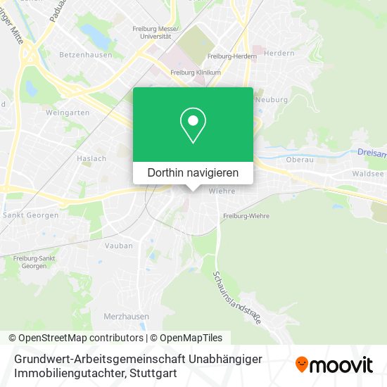 Grundwert-Arbeitsgemeinschaft Unabhängiger Immobiliengutachter Karte