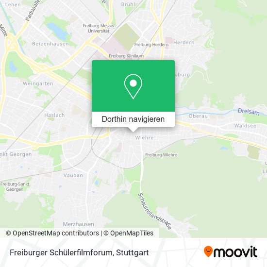 Freiburger Schülerfilmforum Karte