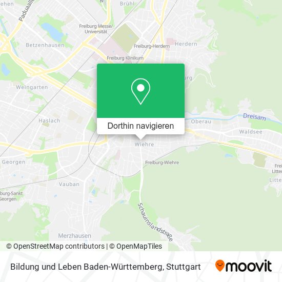 Bildung und Leben Baden-Württemberg Karte