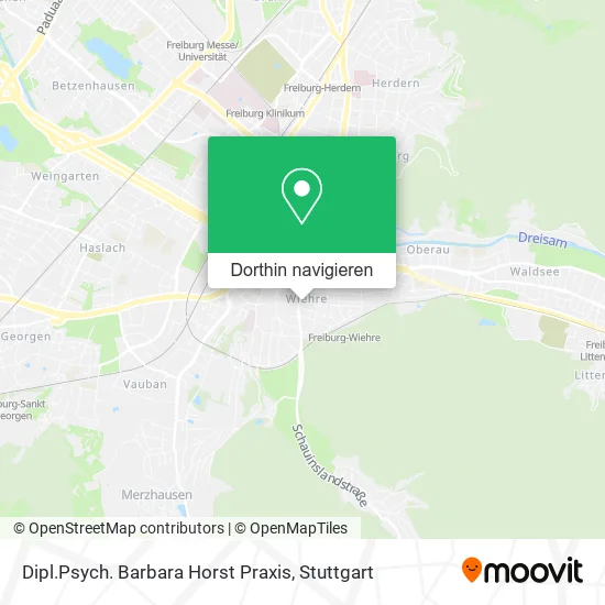 Dipl.Psych. Barbara Horst Praxis Karte