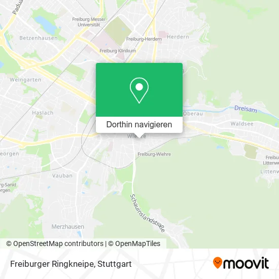 Freiburger Ringkneipe Karte