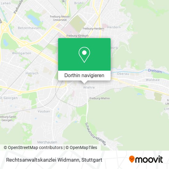 Rechtsanwaltskanzlei Widmann Karte