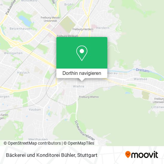 Bäckerei und Konditorei Bühler Karte
