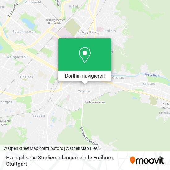 Evangelische Studierendengemeinde Freiburg Karte