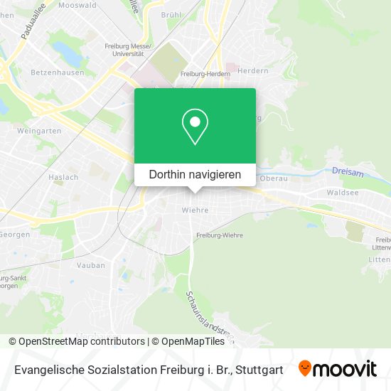 Evangelische Sozialstation Freiburg i. Br. Karte