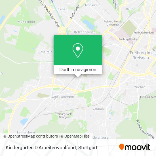 Kindergarten D.Arbeiterwohlfahrt Karte