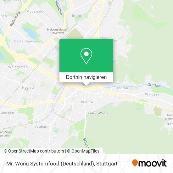 Mr. Wong Systemfood (Deutschland) Karte