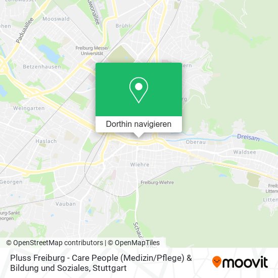 Pluss Freiburg - Care People (Medizin / Pflege) & Bildung und Soziales Karte