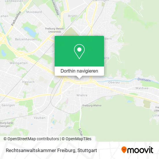 Rechtsanwaltskammer Freiburg Karte