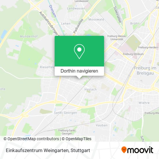 Einkaufszentrum Weingarten Karte