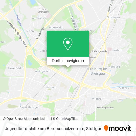 Jugendberufshilfe am Berufsschulzentrum Karte