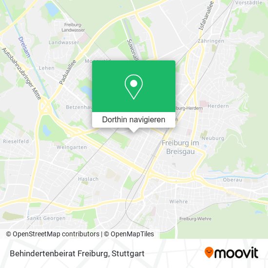 Behindertenbeirat Freiburg Karte