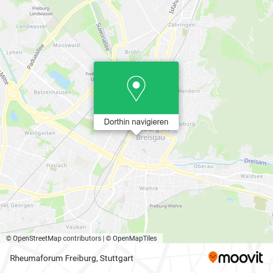 Rheumaforum Freiburg Karte