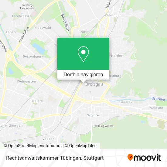 Rechtsanwaltskammer Tübingen Karte