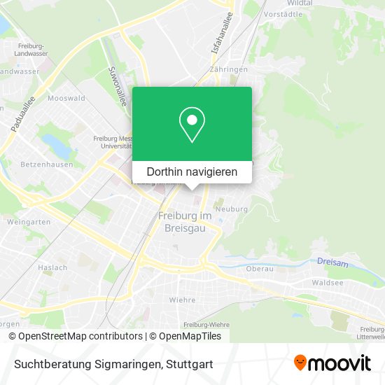 Suchtberatung Sigmaringen Karte