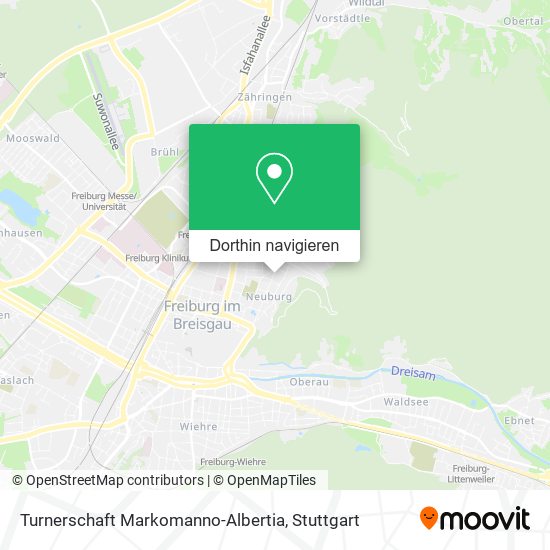 Turnerschaft Markomanno-Albertia Karte