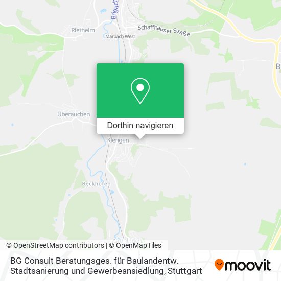 BG Consult Beratungsges. für Baulandentw. Stadtsanierung und Gewerbeansiedlung Karte