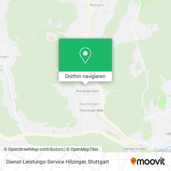 Dienst-Leistungs-Service Hilzinger Karte