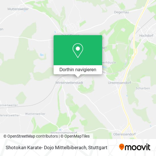 Shotokan Karate- Dojo Mittelbiberach Karte