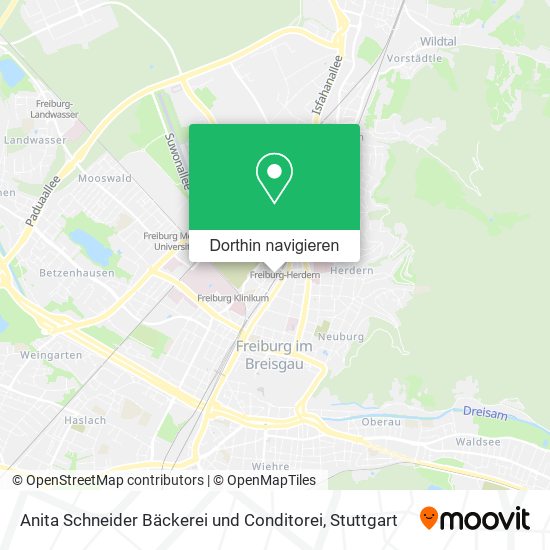 Anita Schneider Bäckerei und Conditorei Karte